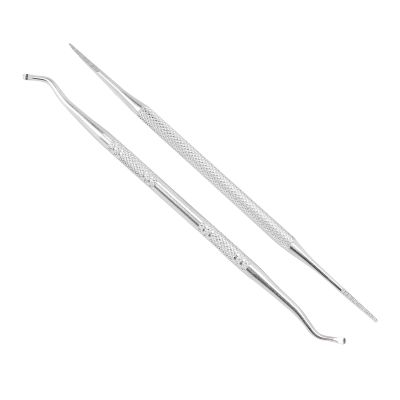 2Pcs Ingrown Toenail File Lifter,Professional Double Sided Stainless Steel Ingrown Toenail Cleaner Tool,for Pedicure Can Provide a Lot of Help for Ingrown Nails