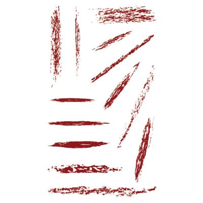 MapofBeauty 2 pcs Temporary Tattoos Scratch wound Prank Fake Scars Waterproof Sticker for Cosplay Party Halloween