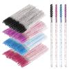 200 Pcs Disposable Mascara Wands Mini Eyelash Brushes Crystal Lash Spoolies Skinny Spoolies for Eyelash Extensions Micro Brush Lash Extension Supplies Lashes Extension Tools (4 Colors) view 1