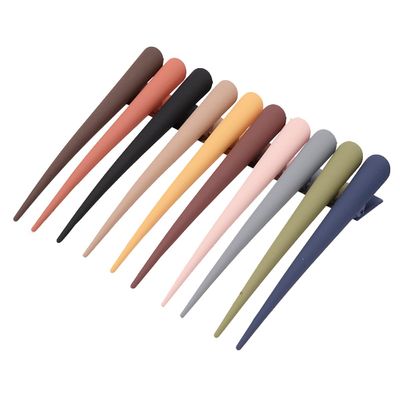 10 Pcs Colorful Plastic Long Alligator Hair Clips Non Slip Hair Clips Hair Barrettes Hair Clip Accessories for Women Thick Long Hair Style