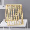 FRCOLOR Wood Hair Braiding -Mounted Organizer for Hair Extensions and Styling Tools Elegant Design for Salons and Home Use view 3