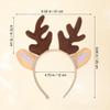 DEARMAMY Reindeer Antlers Headband:Animal Ears Hairband Cute Headband Lovely Headdress Party Cosplay Deer Costume for Christmas Holiday Birthday Party view 4
