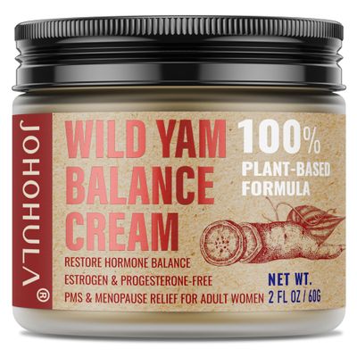 Johohula Wild Yam Cream for Menopause: Organic Wild Yam Cream for Hormone Balance 2 OZ