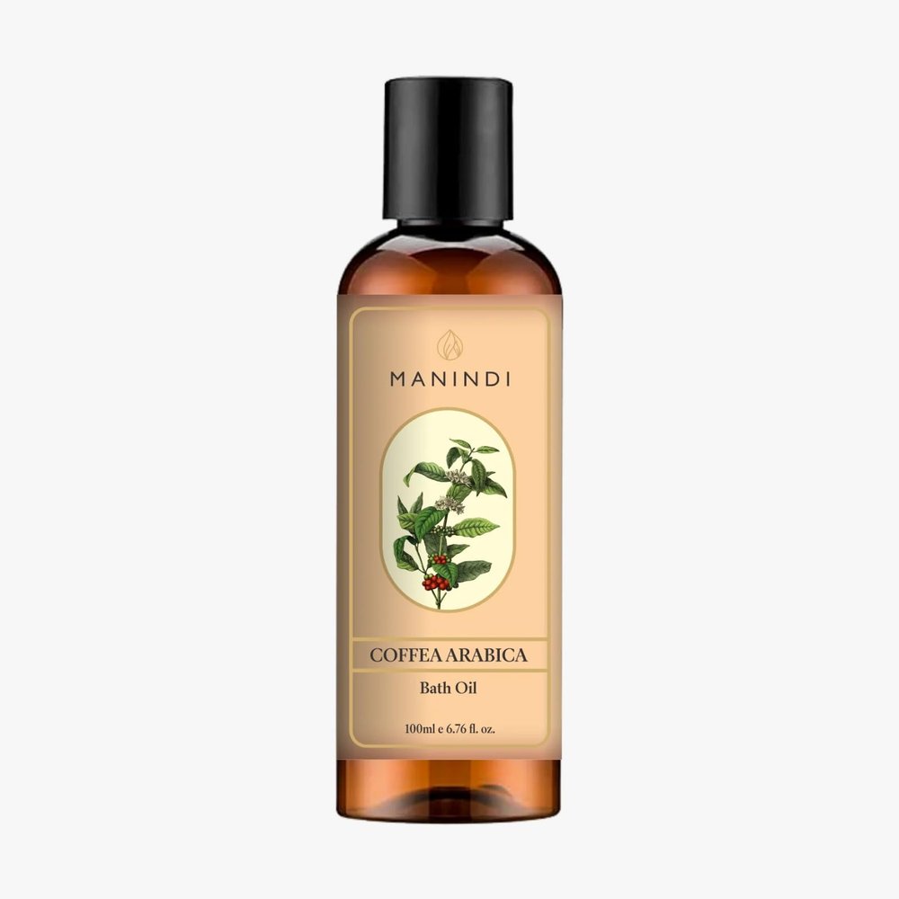 Ma.nindi Coffea Arabica Bath Oil, No Parabens, Silicones & Mineral Oil, 6.76 fl oz, Anti-Aging, Relaxing
