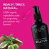 Glow Organics Belly Oil for Pregnancy, Prevents Stretch Marks & Scars, Organic Maternity Skincare, Fast-Absorbing, Pregnancy Safe Daily Ritual, 95ml view 2