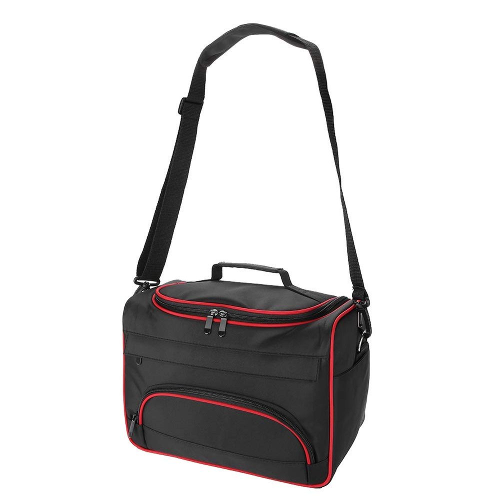 OPPWONG Hairdressing Tool Storage Bag, Hairdressing Tools Carry Bag Mobile Hair Stylist Equipment Case With Multiple Pockets Large Capacity for Work or Travel (Black)
