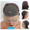 Sunature Human Hair Wigs, Seamless and Natural Appearance Real Hair Wigs, 13X4 Full Lace Wigs, Straight Hair Wigs (T1b27, 180% 8in) view 4