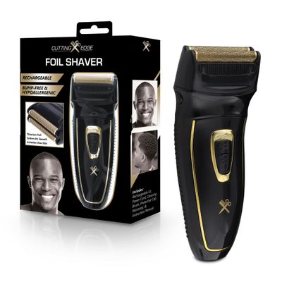 Cutting Edge Foil Shaver for Men, Hypoallergenic Electric Razor with Titanium Foil Cutters, Rechargeable Face Shaver with Pop-Up Trimmer, Close Shave, Smooth & Irritation Free, 45 Minute Run-Time