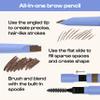 ALLEYOOP Swift Eyebrow All-In-1 Brow Definer with Built-In Sharpener & Spoolie Brush, Water & Smudge Resistant and Eyebrow Pencil for Women, Natural Matte Finish, Vegan, Cruelty-Free (Dark Brown) view 4