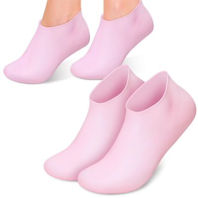 Beaupretty 2 Pairs Moisturizing Socks Moisturizing Gel Socks Gel Spa Socks for Repairing and Softening Dry Cracked Feet Skin for Home Salon XL