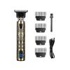Digital Display Stainless Steel Cutter Head Professional T9 Hair Trimmer Metal Body Electric Shaver for Men Waterproof Wallpaper(Devils) view 1