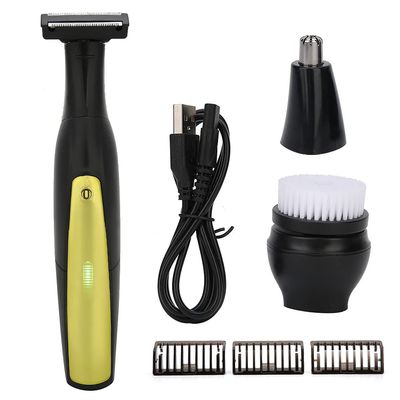 Enlybee Electric Shaver Facial Machine with Beard and Nose Trimmer for Men, Ideal for Travel