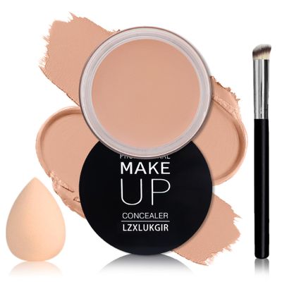 LZXLUKGIR Dark Circles Under Eye Concealer, Full Coverage Makeup for Mature Skin, Waterproof Corrector de Ojeras (04 Light)