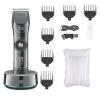 Base Professional Hair Clipper Man Suit Trimmer Beard LCD Wireless Charging Haircut Machine for V-256 Comb Care(No Box) view 1
