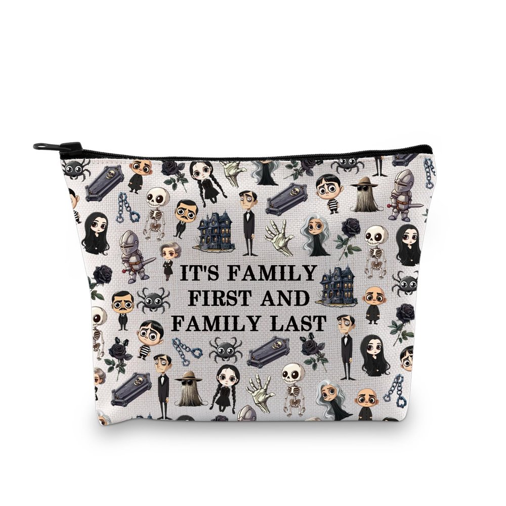 BDPWSS It's Family First And Family Last Musical Makeup Bag for Music Lover Bag (First last family bag)