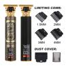 Electric Barber T9 Upgraded LCD Rechargeable Retro Oil Head Carving Electric(ABS Buddha) view 2