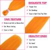Dorsanee Orange Braiding Hair Pre Stretched 20 Inch 3 Packs Professional Easy Braiding Hair for Crochet Braids Twists Locs Hair Soft Yaki Texture Hot Water Setting Synthetic Hair Extensions view 2