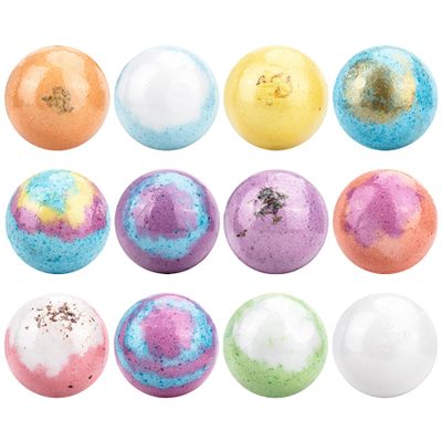 Bath Bombs for Women Relaxing Bath Bombs 12Pcs Natural Ingredient Shower Bombs Moisturizes Soothes The Skin, Relieve Stress Bath Bubbles SPA Essential Gift for Women Relaxing