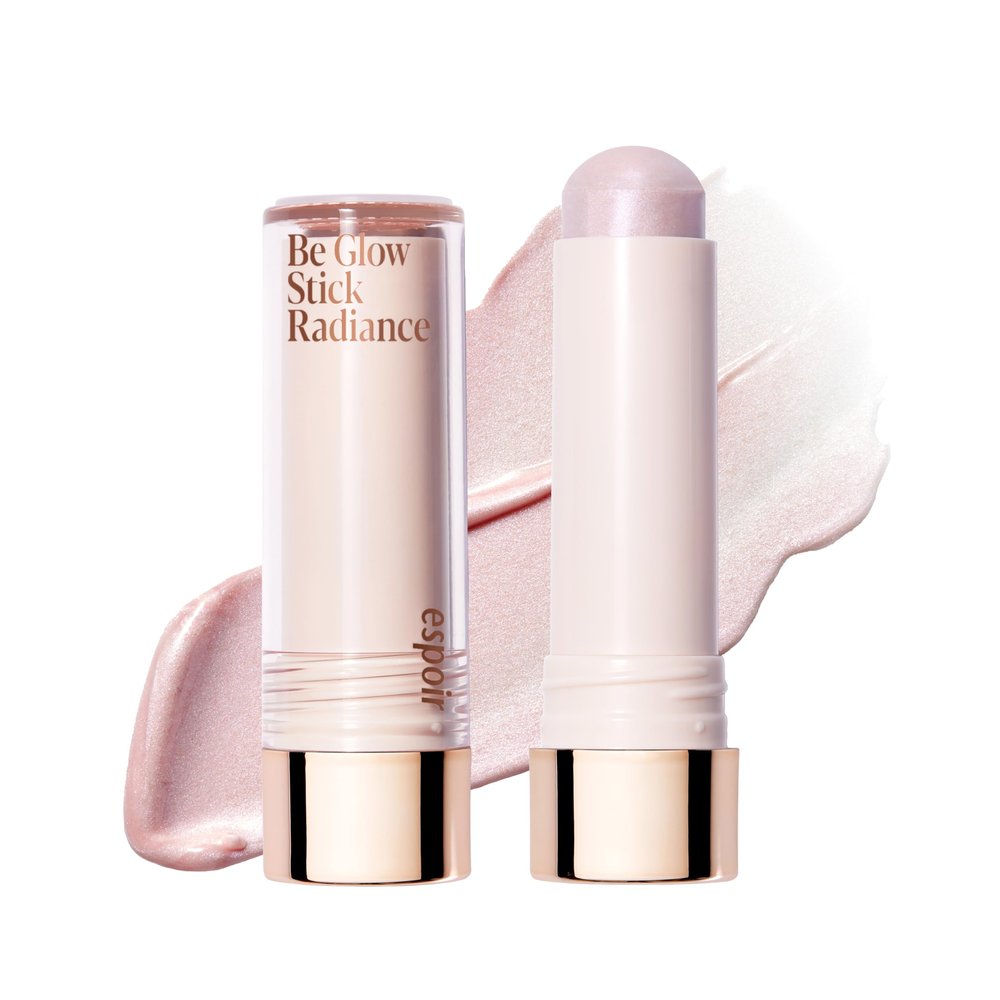 Espoir Be Glow Shading Stick Highlighter #2 MoonlightCreamy Solid Texture & Smooth Gliding on Face with Hyaluronic Peptide, Natural Contour Color for Daily Radiant Makeup, Subtle Shimmering
