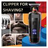 Digital Display Professional Barber Pusher for Men Hair Clipper Reciprocating Random Graffiti Pattern Electric Barber view 2