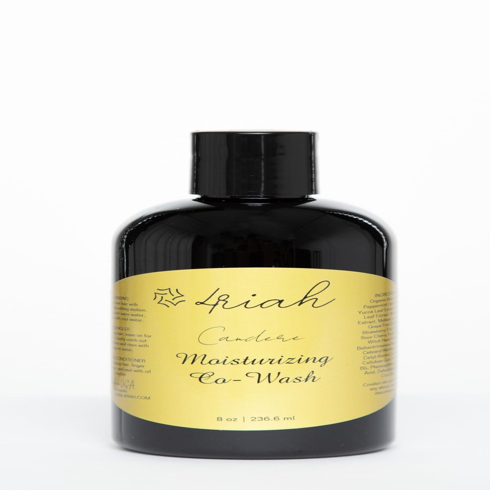 4riah Candere Moisturizing Co-Wash Conditioner 3 in 1 conditioner. Infused with Organic Aloe Juice, Peppermint Leaf Extract, and B5 Pro Vitamins. (8 Fl Oz)