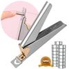 Acylic Nail Clippers and Metal Silver Cuticle Pusher, Adjustable Nail Clippers with Magnets Sizers for Acrylic Nails and 2PCS Metal Silver Cuticle Pusher view 3