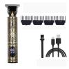 Electric Barber T9 Upgraded LCD Rechargeable Retro Oil Head Carving Electric(LCD Buddha 1.0) view 1