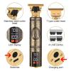 Electric Barber T9 Upgraded LCD Rechargeable Retro Oil Head Carving Electric(LCD Buddha 1.0) view 3