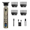 Digital Display Stainless Steel Cutter Head Professional T9 Hair Trimmer Metal Body Men's Electric Shaver Men's Barber Machine(LCD Grave Indian) view 1