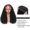 Luxclipse Headband Wig Real Hair Kinky Curly Headband Wig Wigs for Black Women None Lace Front Wigs Deep Curly Real Hair Wigs 150% Density Natural Black Color (Black,16 Inch) view 3