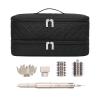 ARLMEGOR Double-Layer Travel Carrying Case for Revlon One-Step Hair Dryer Brush Volumizer Styler Shark FlexStyle Attachment Portable Storage Organizer Bag Hair Tools Travel Bag (Black) view 1