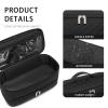 ARLMEGOR Double-Layer Travel Carrying Case for Revlon One-Step Hair Dryer Brush Volumizer Styler Shark FlexStyle Attachment Portable Storage Organizer Bag Hair Tools Travel Bag (Black) view 3