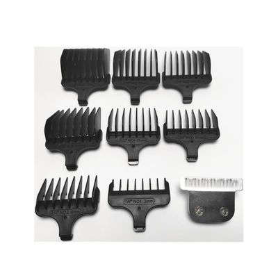 DBLCAST [Shaving Heads] 1X Razor T-Blade +8X Hair Clipper Guide Comb #1-#8,1/8"-1",3-25mm Replacement Compatible with for Wahl 5537C 9855 9860 9860L 9864 9867L 9869 [Easy to Replace]