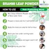 100% Organic Brahmi Powder | Bacopa monnieri for Hair Cleanser & Hair Care - (200g) view 4