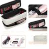 ARLMEGOR Double-Layer Travel Carrying Case for Revlon One-Step Hair Dryer Brush Volumizer Styler Shark FlexStyle Attachment Portable Storage Organizer Bag Hair Tools Travel Bag (Beige) view 4