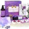 Luxury Bath Gift Set for Women, 12 Pcs Relaxing Lavender Spa Gifts for Women, Self Care Gifts For Mom Wife Girlfriend Sister - Happy Birthday, Christmas, Valentine's Day, Mothers Day Gifts view 1