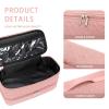 ARLMEGOR Double-Layer Travel Carrying Case for Revlon One-Step Hair Dryer Brush/Volumizer Styler Shark FlexStyle Attachment Portable Storage Organizer Bag Hair Tools Travel Bag (Pink) view 3