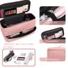 ARLMEGOR Double-Layer Travel Carrying Case for Revlon One-Step Hair Dryer Brush/Volumizer Styler Shark FlexStyle Attachment Portable Storage Organizer Bag Hair Tools Travel Bag (Pink) view 4