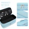 ARLMEGOR Double-Layer Travel Carrying Case for Hair Dryer/Shark Flexstyle/Dyson Airwrap and Hair Styler Attachmentst Portable Storage Organizer Bag Hair Tools Travel Bag (Blue) view 3