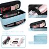 ARLMEGOR Double-Layer Travel Carrying Case for Hair Dryer/Shark Flexstyle/Dyson Airwrap and Hair Styler Attachmentst Portable Storage Organizer Bag Hair Tools Travel Bag (Blue) view 4
