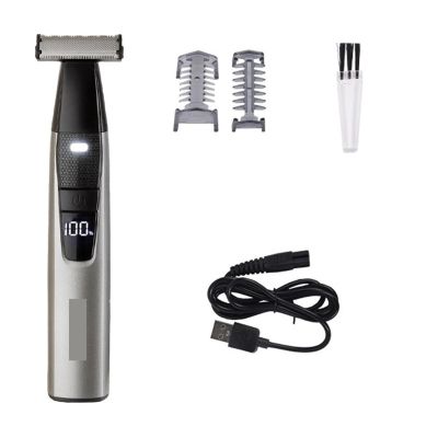 Electric Shaver Portable Full Body Trimmer USB T-Blade LED Digital DisplayRazor for Men and Women Washable Razor(LED Digital Display)