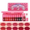 Eakroo 10 Colors Lip Tint Stain Set, Korean Lip Gloss Watery Lip Stain Moisturizing Mini Liquid Lipstick Set, Blush for Cheeks, Lipstick for Women, Non-Stick Cup, Long-Lasting, Vivid Color (Set B) view 1