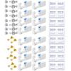 48 Pcs Ear Piercing Kit Disposable Ear Piercing Gun Kit with 16 Pcs Self Piercing Gun and 16 Pcs Earrings Stud view 1