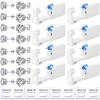 48 Pcs Ear Piercing Kit Disposable Ear Piercing Gun Kit with 16 Pcs Self Piercing Gun and 16 Pcs Earrings Stud view 2