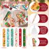Dimsile 24 Sets Christmas Gift Christmas Nail File Santa Emery Boards Christmas Cutout Hat Filler Manicure Tools with 24 Emery Boards 24 Cutout 24 Ribbon and 24 Gift Bag view 2