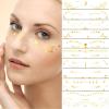 10Pcs Gold Glitter Star Freckles Tattoo Sticker,Faux Freckle Patches Waterproof Temporary Tattoos Heart Design,Gold Glitter Freckles Face Tattoo,Cute Glitter Makeup Accessories for Women Girls view 1