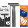 Gun Black Safety Razor and 50 Razor Blades view 1