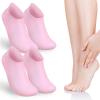 FRCOLOR 2pairs Moisturizing Silicone Gel Socks for Foot Care XL Reusable Spa Foot Covers for Cracked Heels Flexible and Comfortable view 1