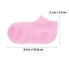 FRCOLOR 2pairs Moisturizing Silicone Gel Socks for Foot Care XL Reusable Spa Foot Covers for Cracked Heels Flexible and Comfortable view 2