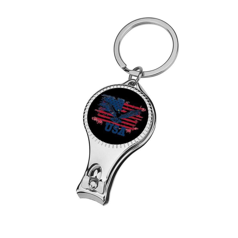 American Flag USA Eagle Nail Clippers Fingernail and Toenail Clipper Cutters Nail Care Tools for Men Women